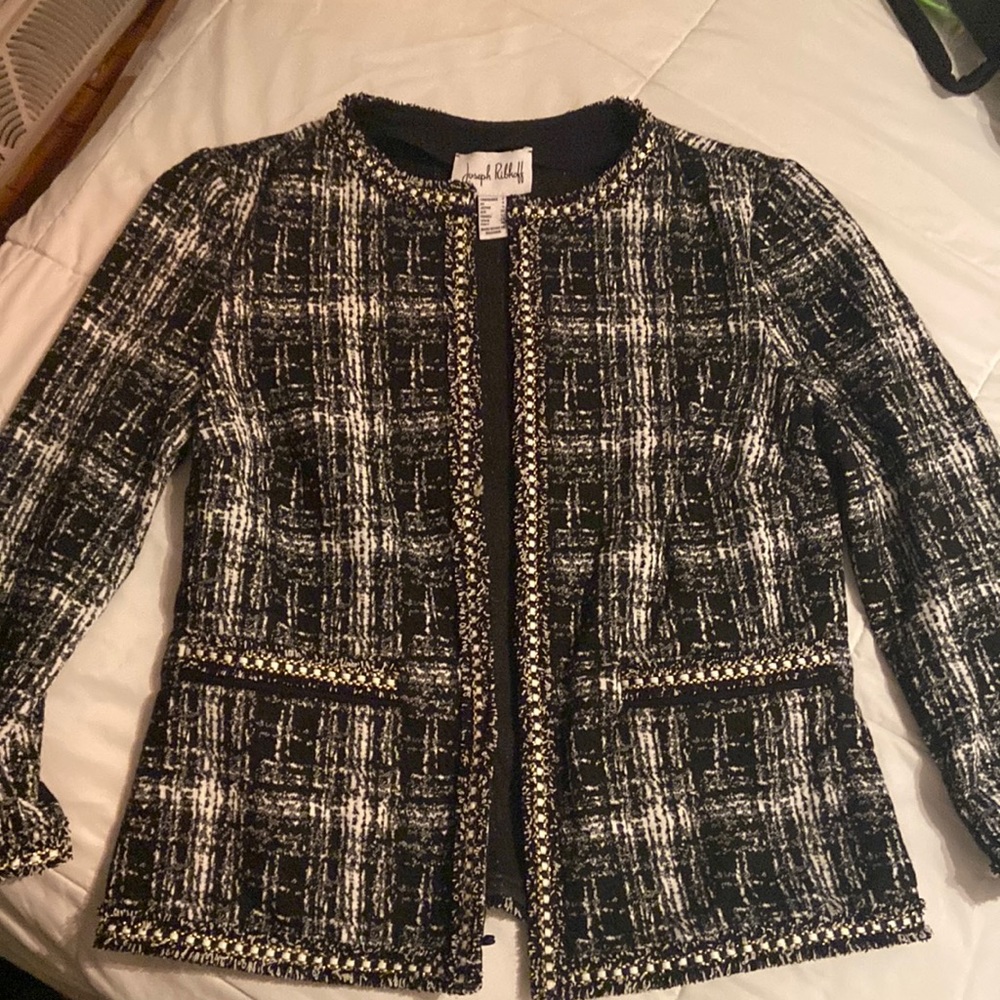 Joseph Ribkoff tweed-look blazer-jacket size 2